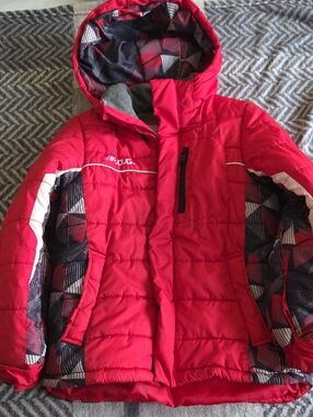 London Fog Kids Red Hooded Puffer Jacket